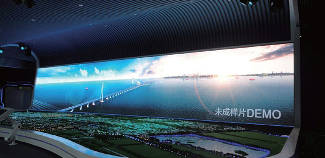 江蘇南通國際城市館展館P5室內(nèi)全彩LED顯示屏由上海智彩科技設計、安裝