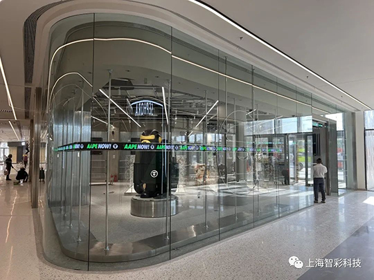 上海松江印象城Aape店鋪LED顯示屏設(shè)計(jì)、安裝